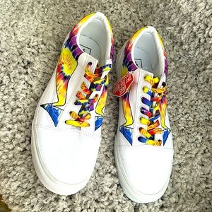 Vans Shoes/ Vans Old Skool Wrap Tie Dye True White Color